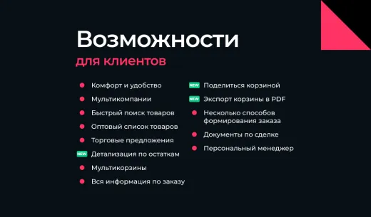АЛЬФА: B2B - оптовый портал с личным кабинетом