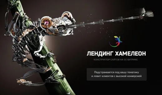 ХАМЕЛЕОН — 999 в 1. Безлимитный конструктор лендингов с корзиной и функциями для «автоворонок»