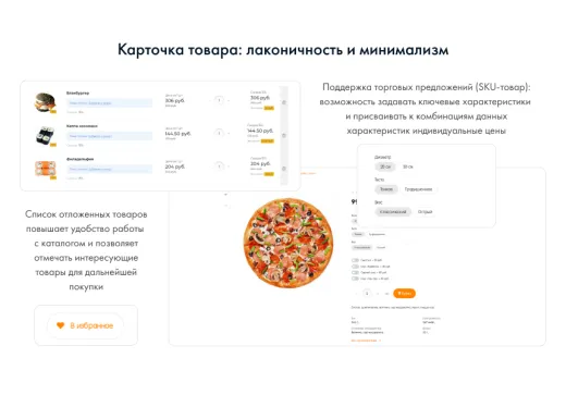 INTEC.Food - магазин доставки еды, суши, пиццы с корзиной и оплатой. Сайт для ресторанов и кафе