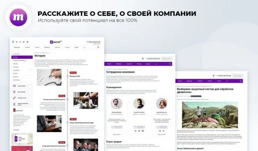 Master 2 в 1: корпоративный сайт + магазин